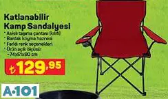 KATLANABİLİR KAMP SANDALYESİ